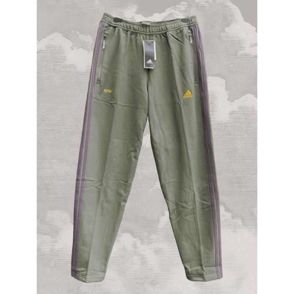 KITH x ADIDAS Men's Track Pants Olive Purple Medium NWT Sample